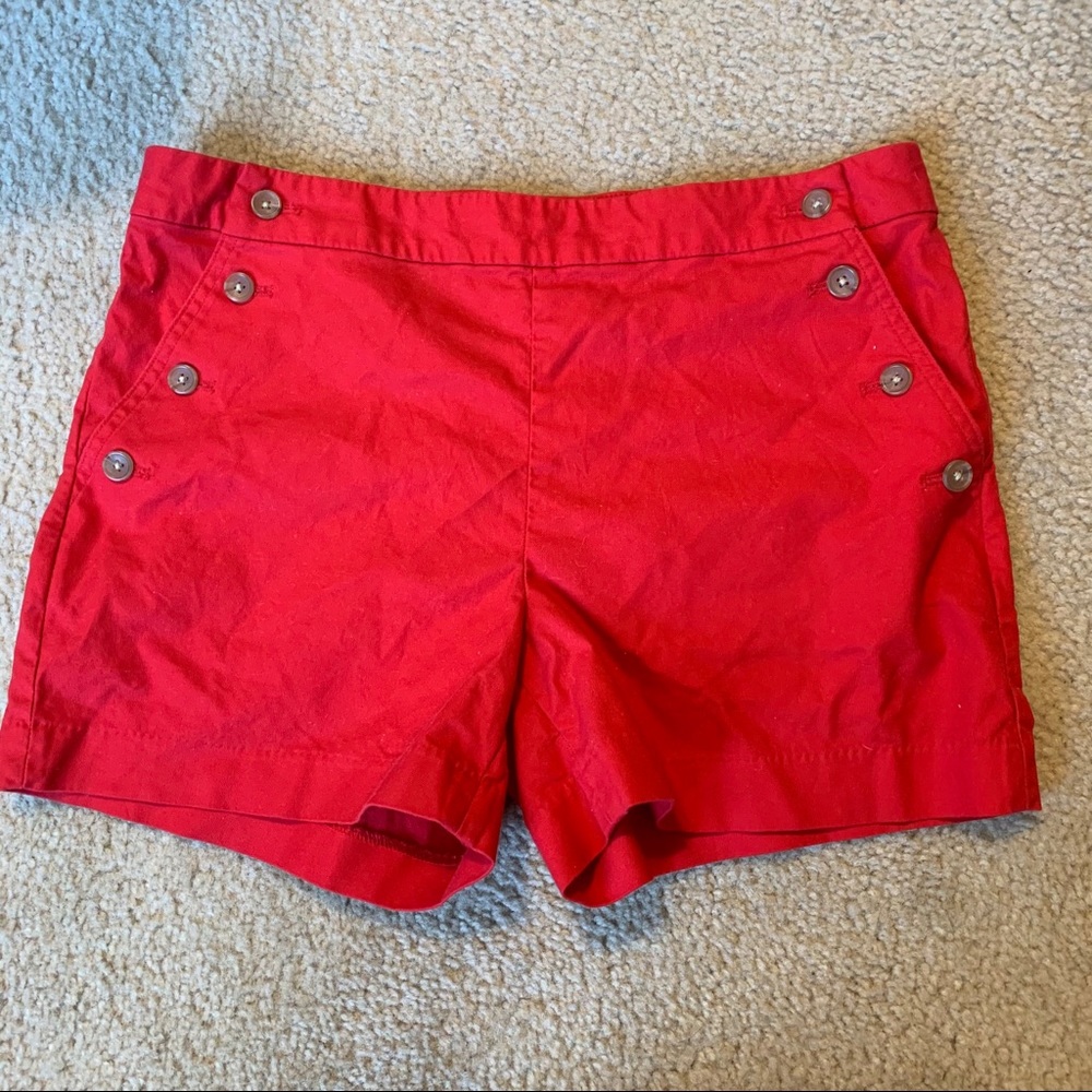 Banana Republic Red Button Shorts